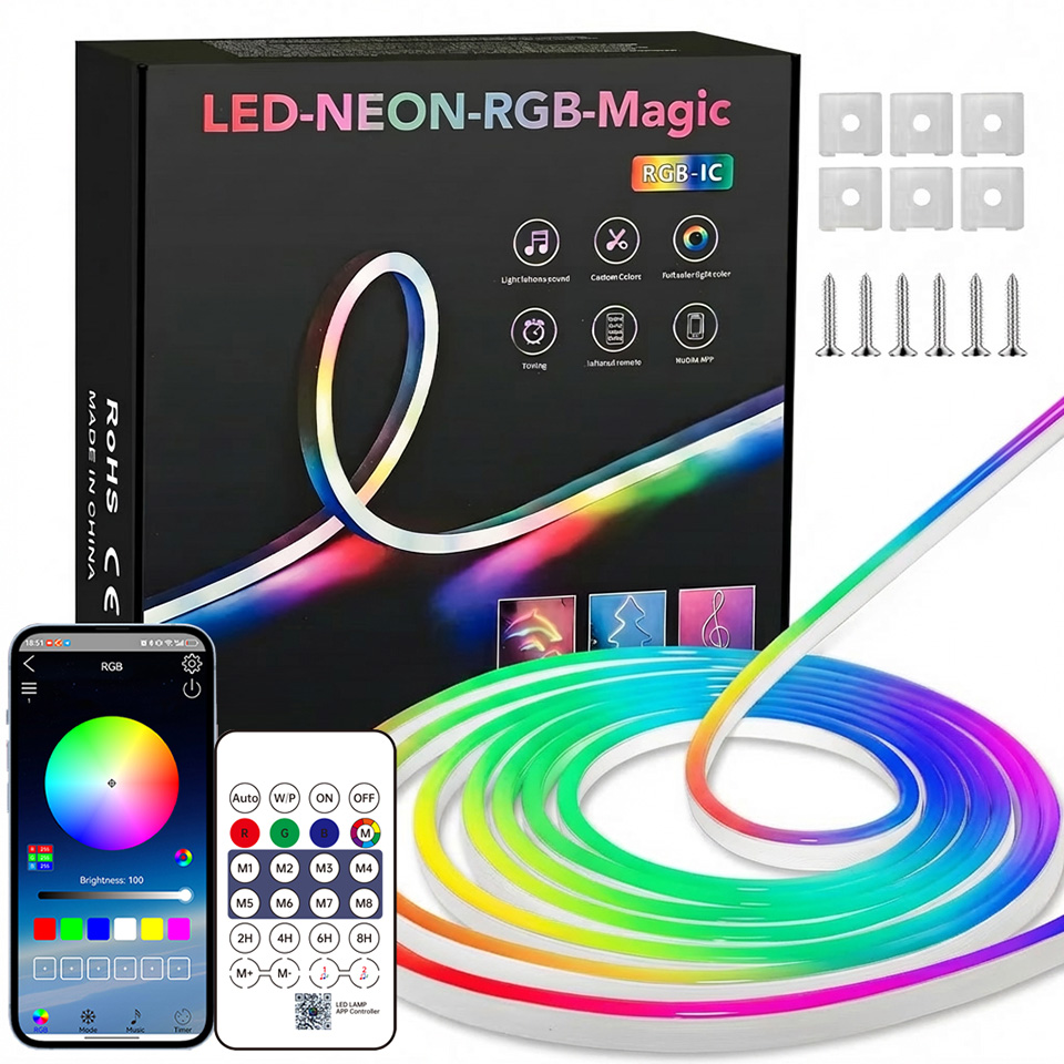 Home Decor Free App - Bluetooth RGB Neon LED Şerit 1-10m