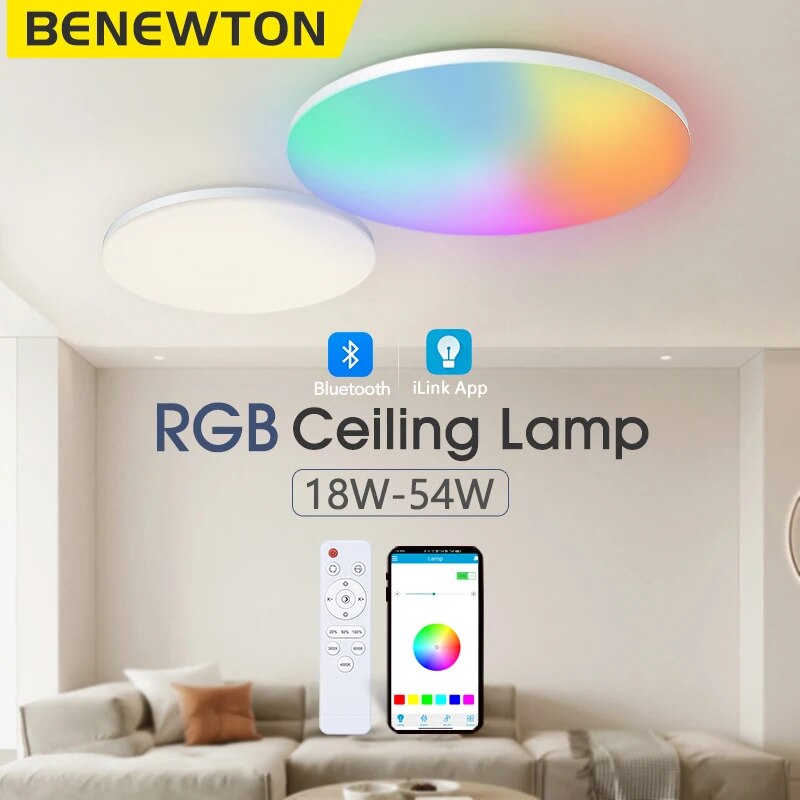 Home Decor App Free - BENEWTON akıllı tavan ışık RGB CCT