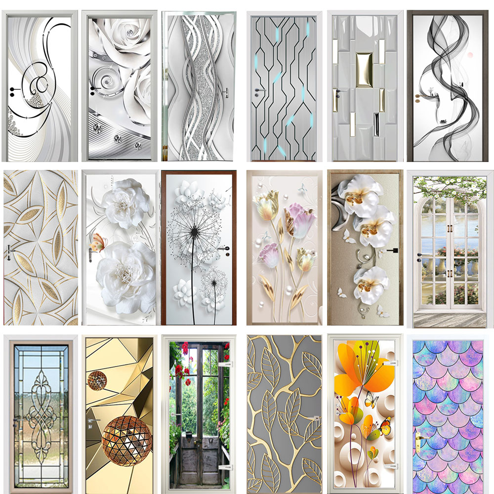 Home Decor On Sale - Modern Kapı Etiket Simüle Cam Desen