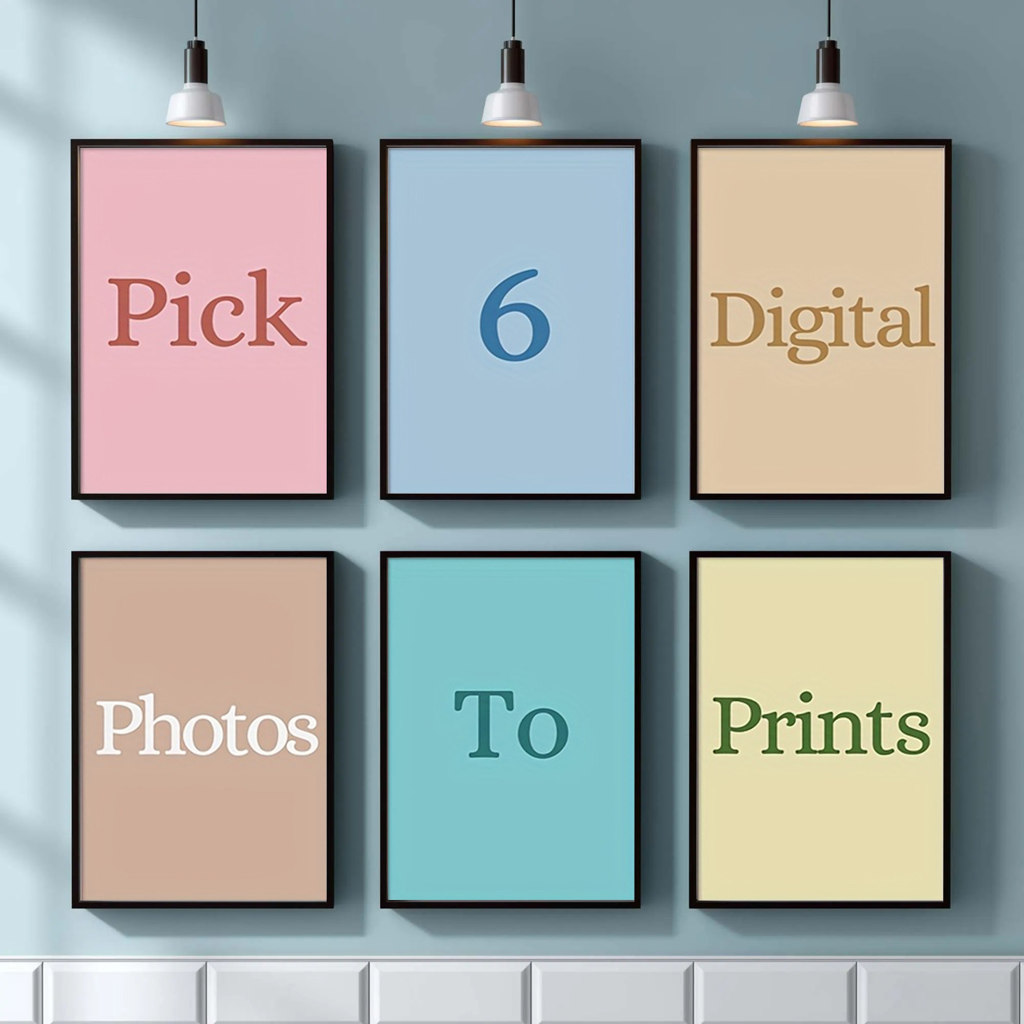 Home Decor Canvas - 4/5/6 adet özel tuval baskı kişiselleştirilmiş