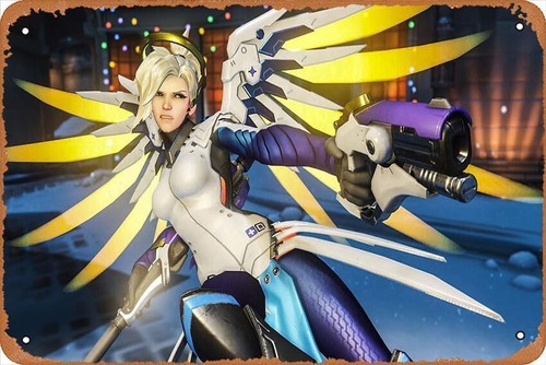 Home Decor Games Free - Overwatch, Mercy Oyun Posteri Ev Duvar