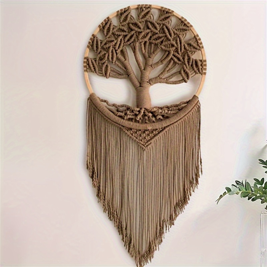 Home Decor Tree - Hayat ağacı makrome duvar asılı el