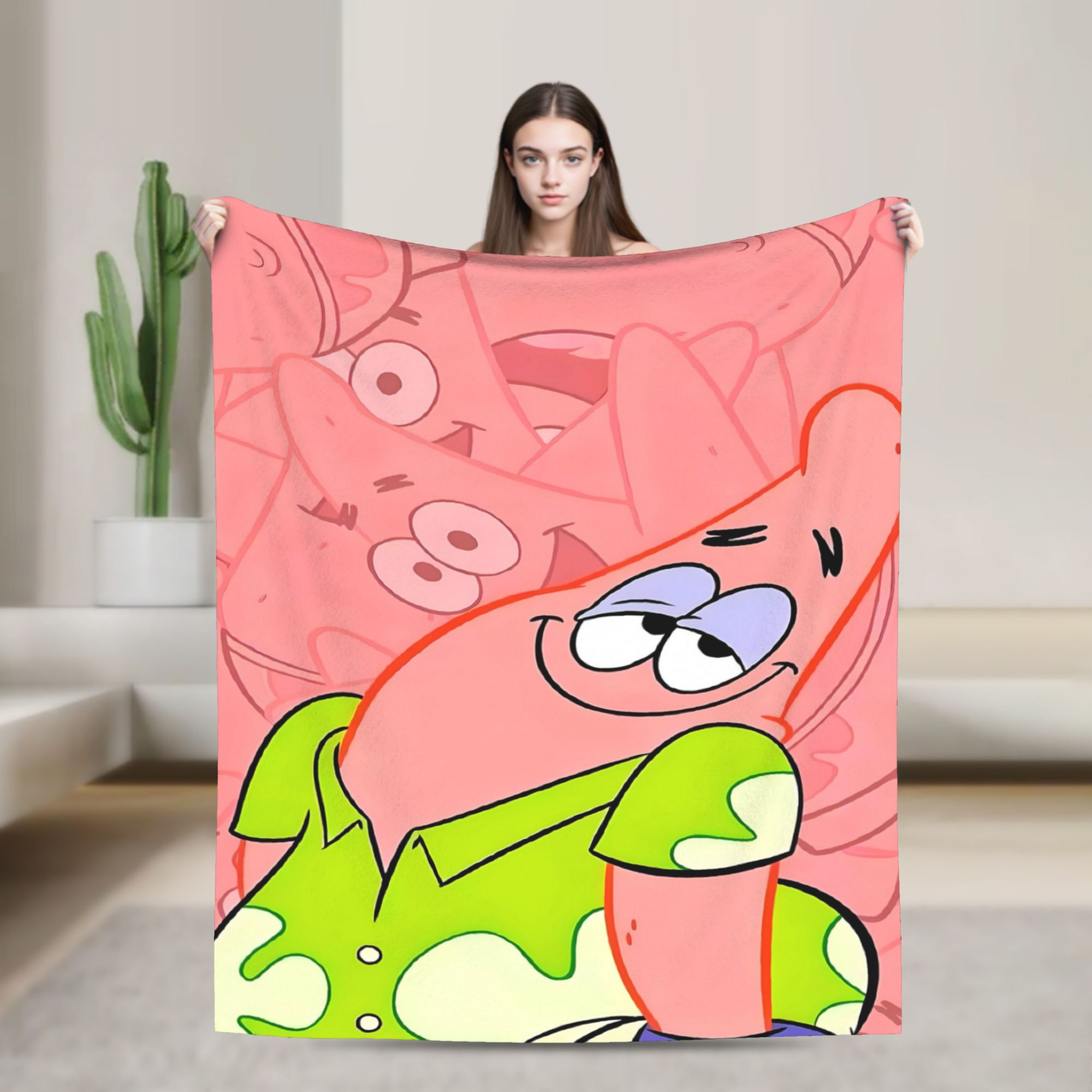 Home Decor Solo - SpongeBobs Yumuşak Pembe Solo Patrick Sanat