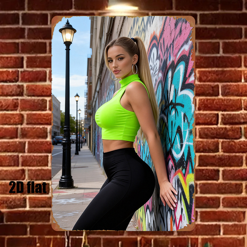 Home Decor Games Free - 2D Vintage Metal Tabela Sokak Sanatı