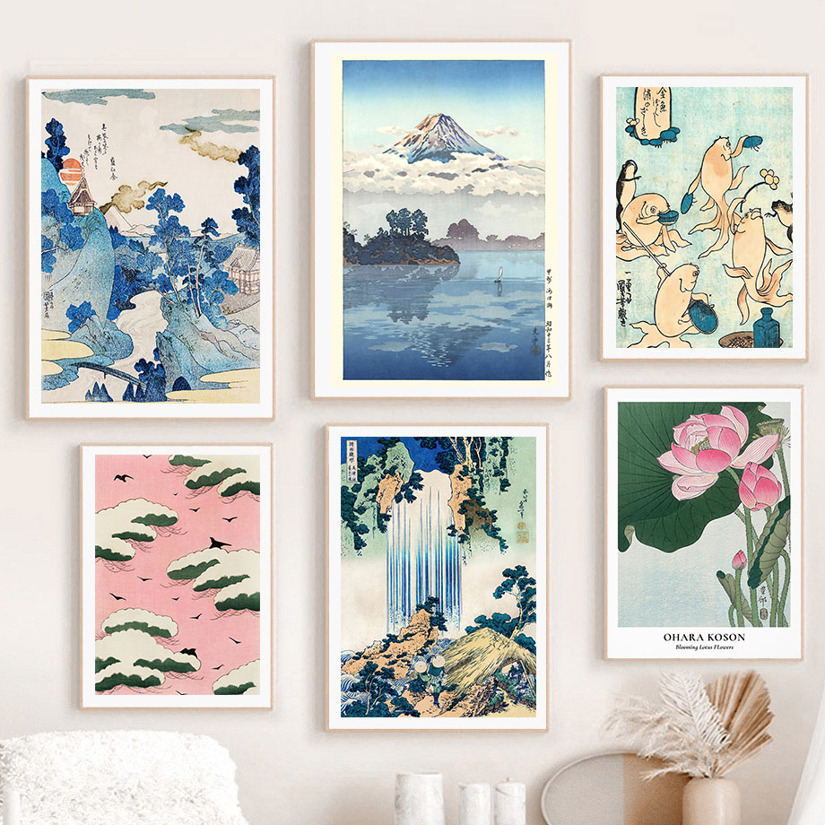 Home Decor Japanese - Hokusai Ohara Koson Japon sanat posterleri