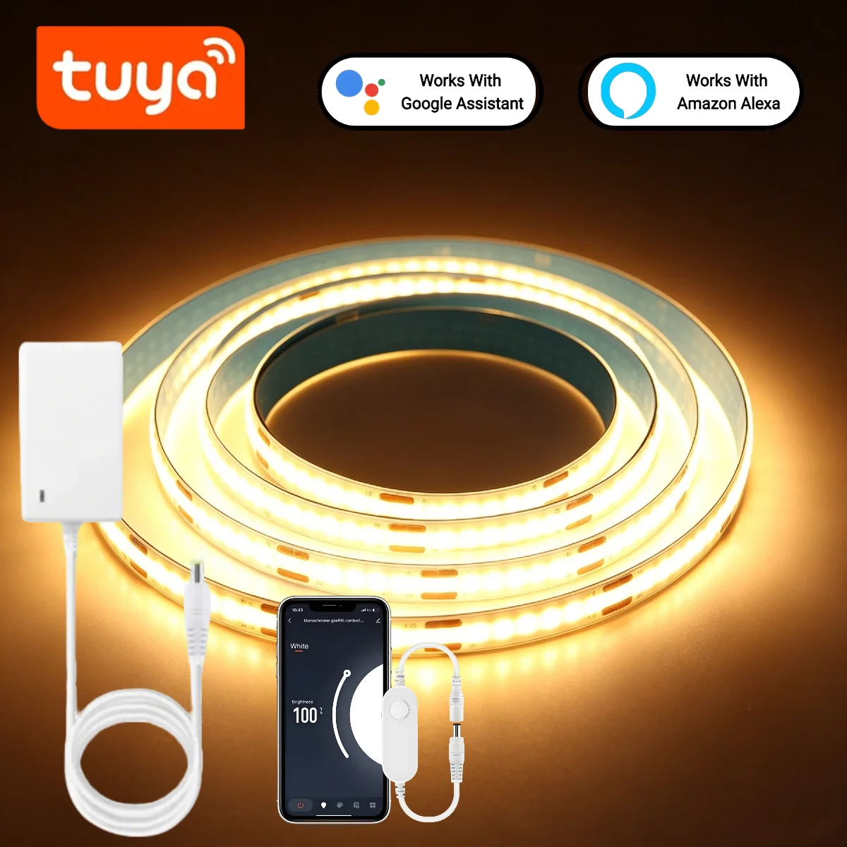 Home Decor Free App - Tuya Smart COB LED Şerit Işık,