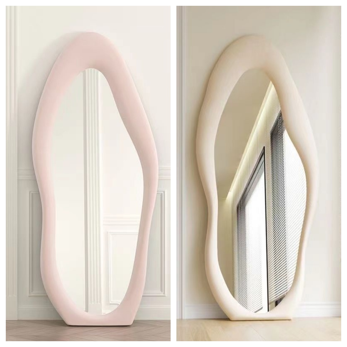 Krem Rengi Düzensiz Tam Boy Ye - Home Decor Mirror incelemesi ve fiyatı