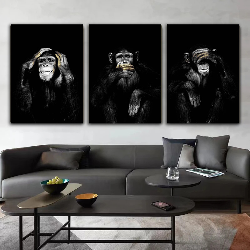 Komik Maymun HD Poster Kanvas  - Home Decor Mirror incelemesi ve fiyatı