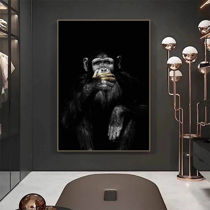 Komik Maymun HD Poster Kanvas  - Home Decor Mirror incelemesi ve fiyatı