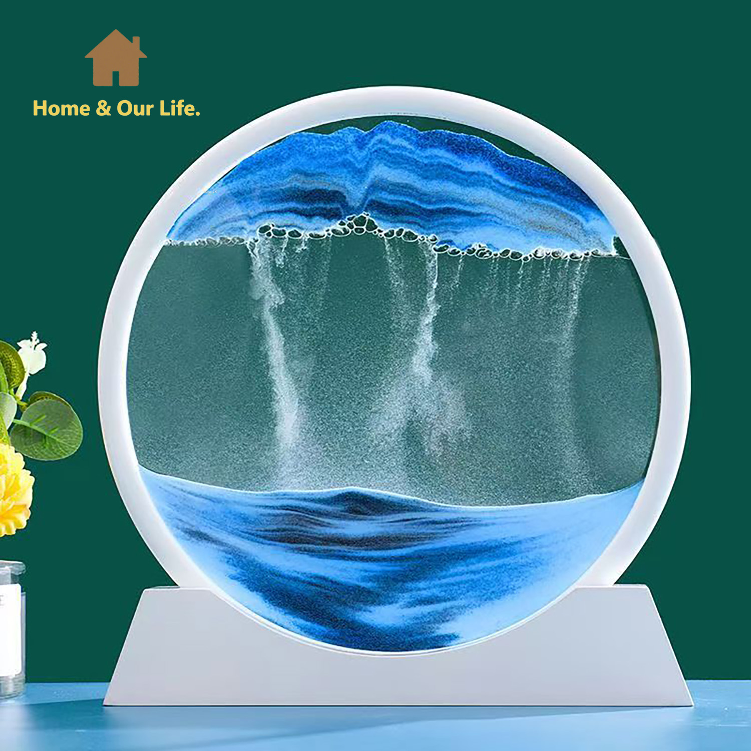 3D Dinamik Akışkan Kum Sanatı: - Home Decor Mirror incelemesi ve fiyatı