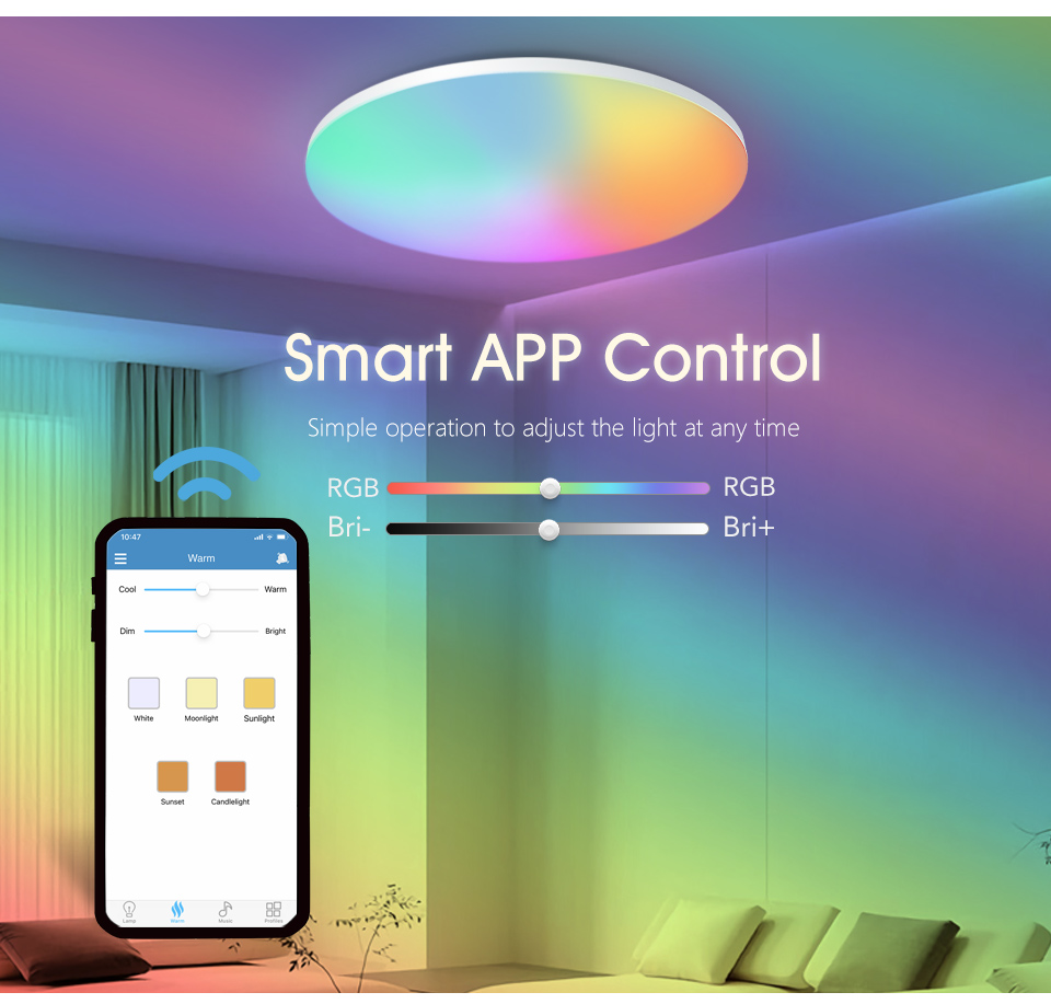 MARPOU Renkli RGB Tavan Lambas - Home Decor App Free incelemesi ve fiyatı