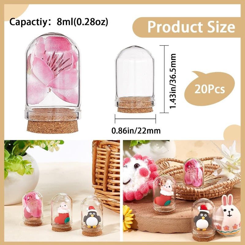 20 Takım Cam Cloche Kubbe Mini - Terrarium Glass Bottle incelemesi ve fiyatı