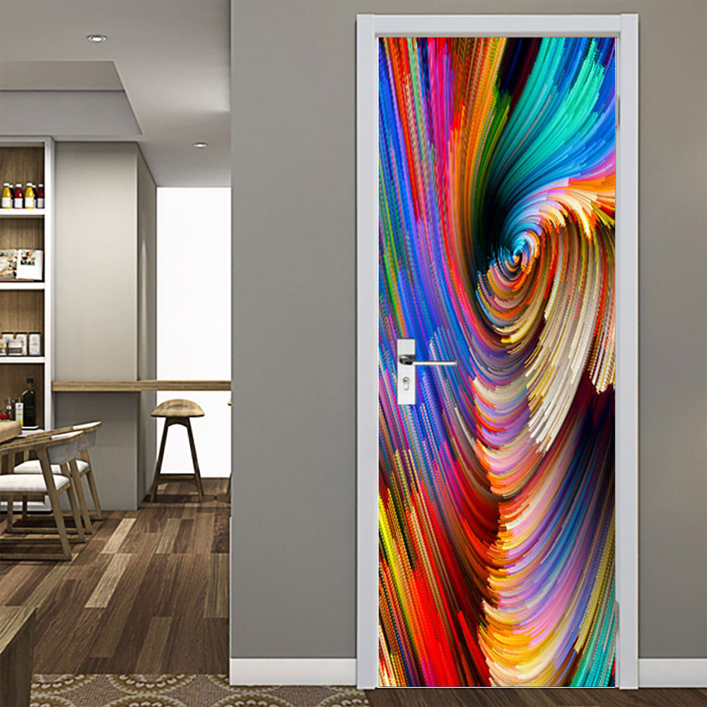 3D PVC kapı çıkartmalar kendin - Home Decor On Sale incelemesi ve fiyatı