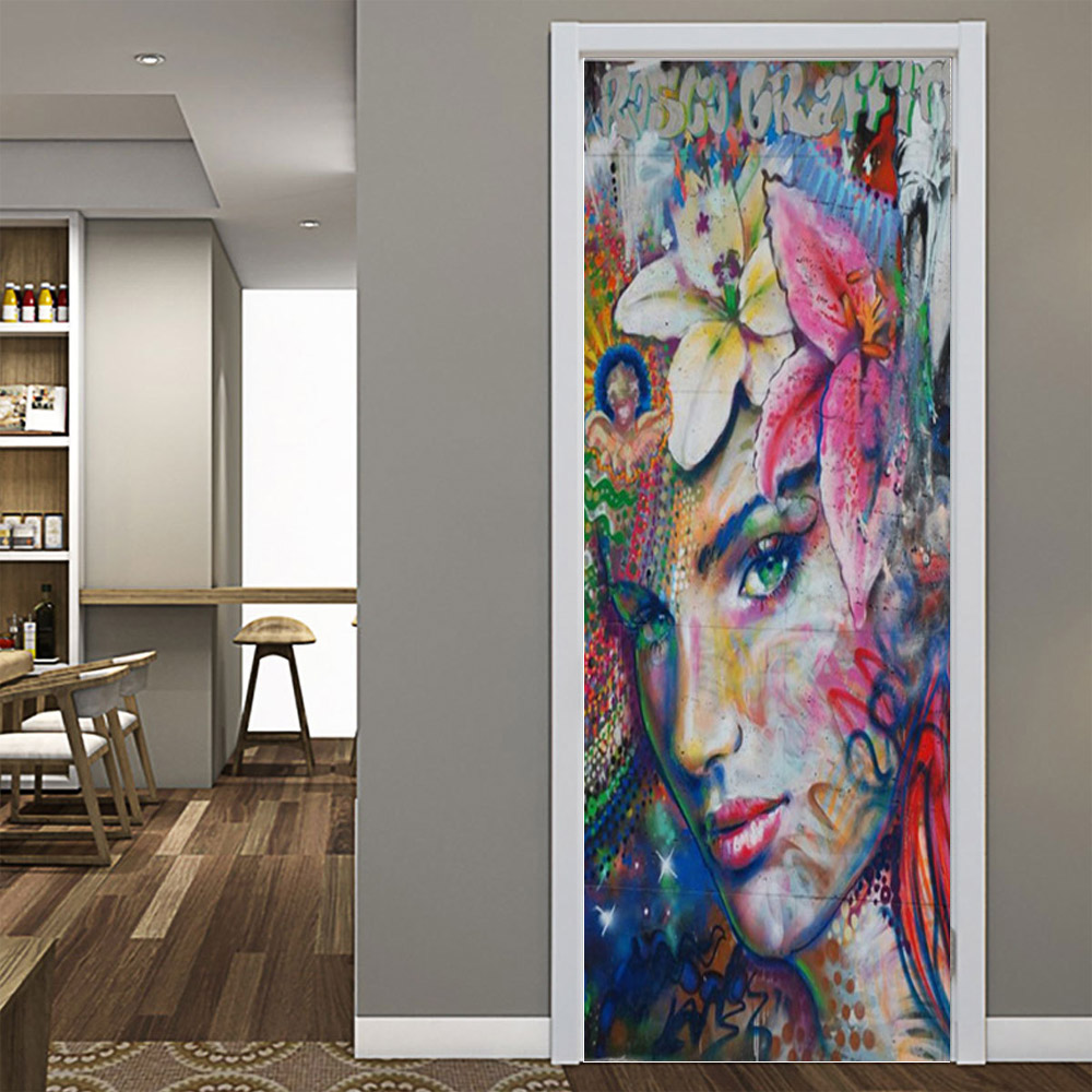 3D PVC kapı çıkartmalar kendin - Home Decor On Sale incelemesi ve fiyatı