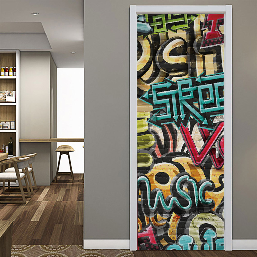 3D PVC kapı çıkartmalar kendin - Home Decor On Sale incelemesi ve fiyatı