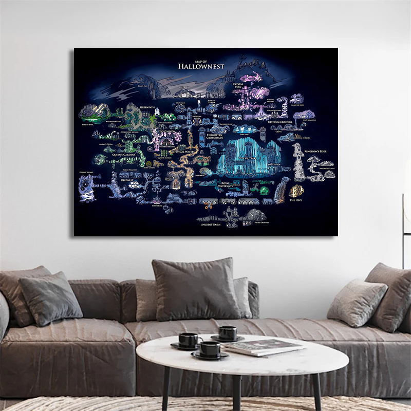 Oyun Hollow Knight Harita Oyun - Home Decor Games Free incelemesi ve fiyatı