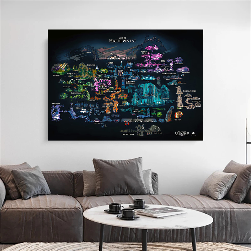 Oyun Hollow Knight Harita Oyun - Home Decor Games Free incelemesi ve fiyatı
