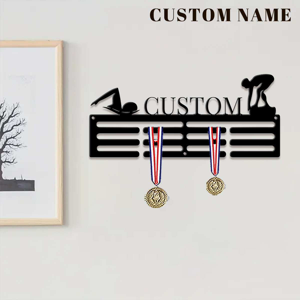 1 adet özel yüzme metal madaly - Home Decor Xmas incelemesi ve fiyatı