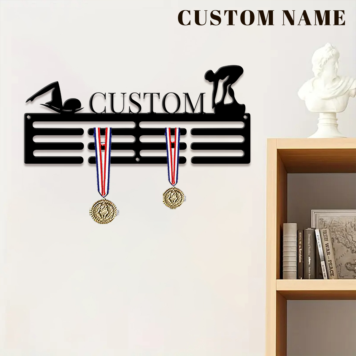 1 adet özel yüzme metal madaly - Home Decor Xmas incelemesi ve fiyatı