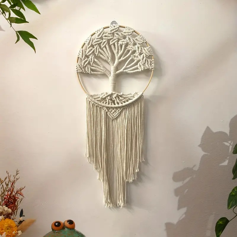 Hayat ağacı makrome duvar asıl - Home Decor Tree incelemesi ve fiyatı