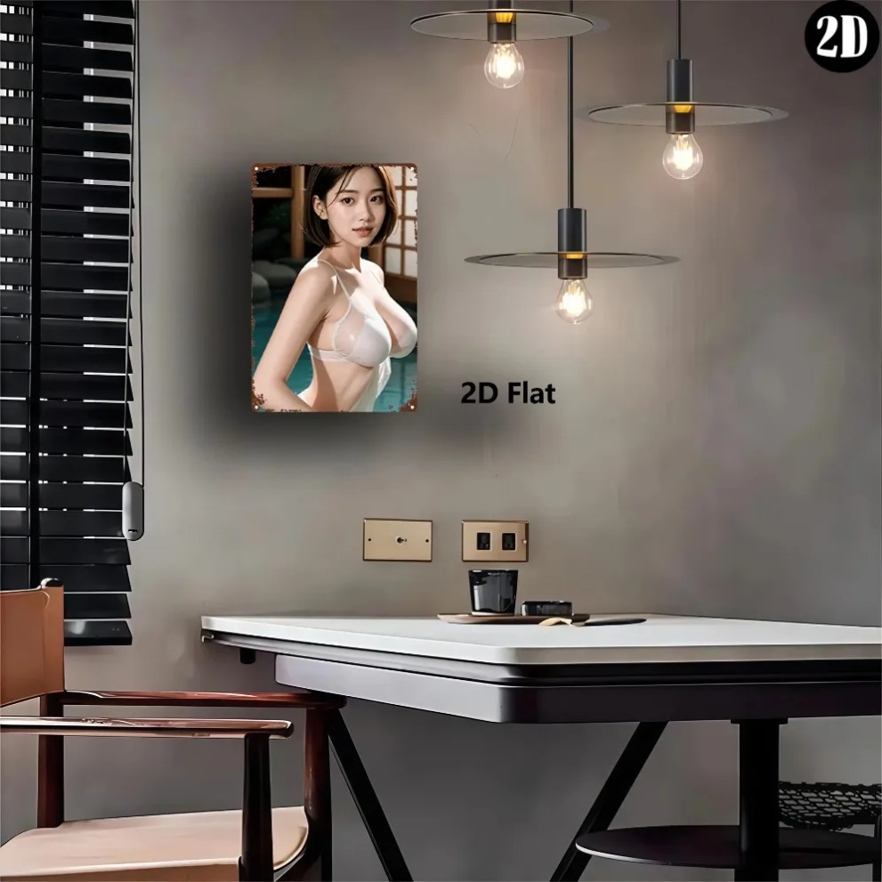 Zarif Çıplak Bayan Metal Duvar - Home Decor Japanese incelemesi ve fiyatı