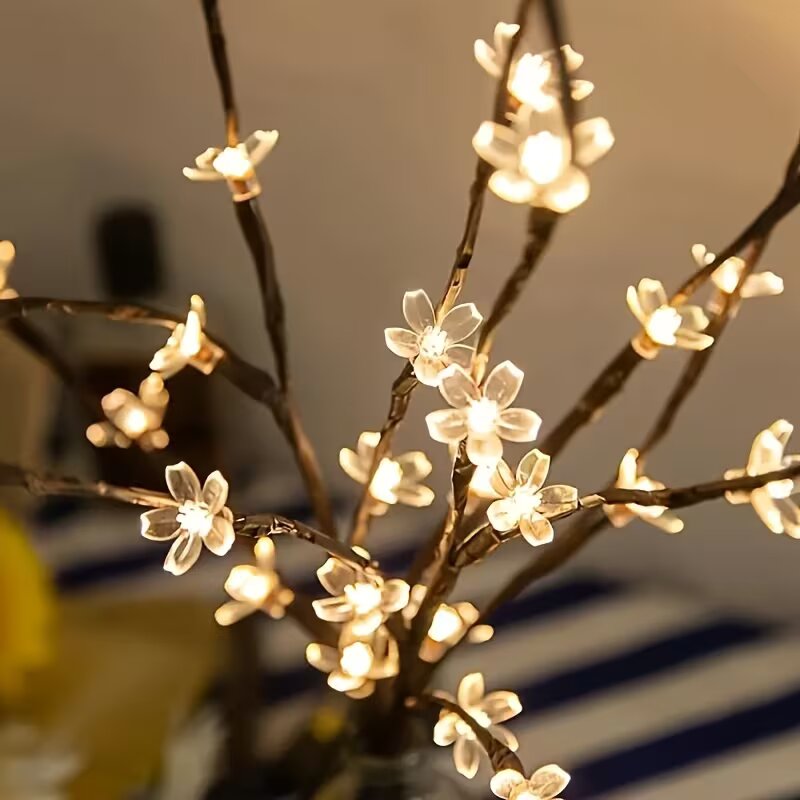 1/2 adet 20LED kiraz çiçeği ağ - Home Decor Tree incelemesi ve fiyatı
