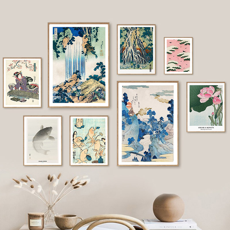 Hokusai Ohara Koson Japon sana - Home Decor Japanese incelemesi ve fiyatı
