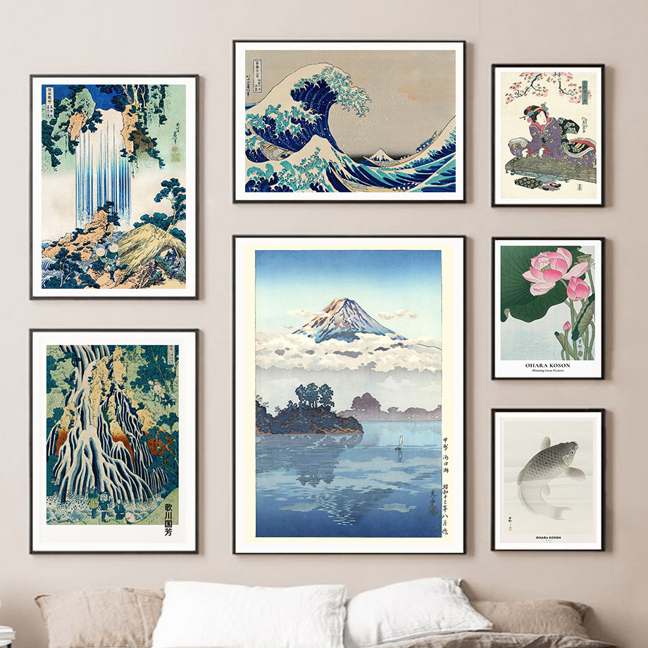 Hokusai Ohara Koson Japon sana - Home Decor Japanese incelemesi ve fiyatı