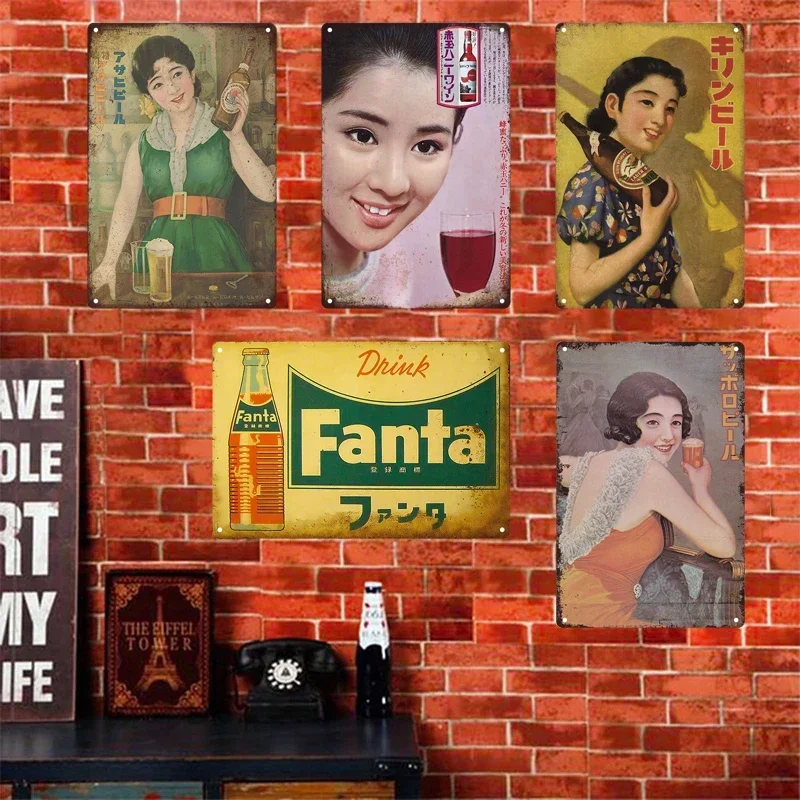 Teneke Tabelalar Retro Japon T - Home Decor Japanese incelemesi ve fiyatı