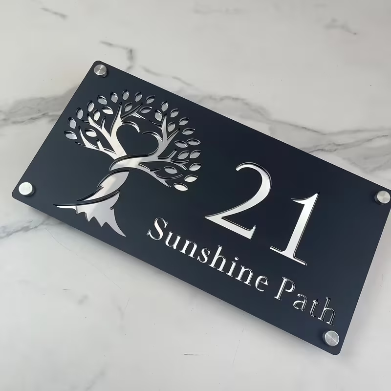 1 adet Özel Numara ve Metin Aş - Home Decor Tree incelemesi ve fiyatı