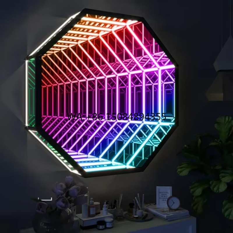 Sekizgen 3D Sonsuz Ayna Işık T - Home Decor Mirror incelemesi ve fiyatı