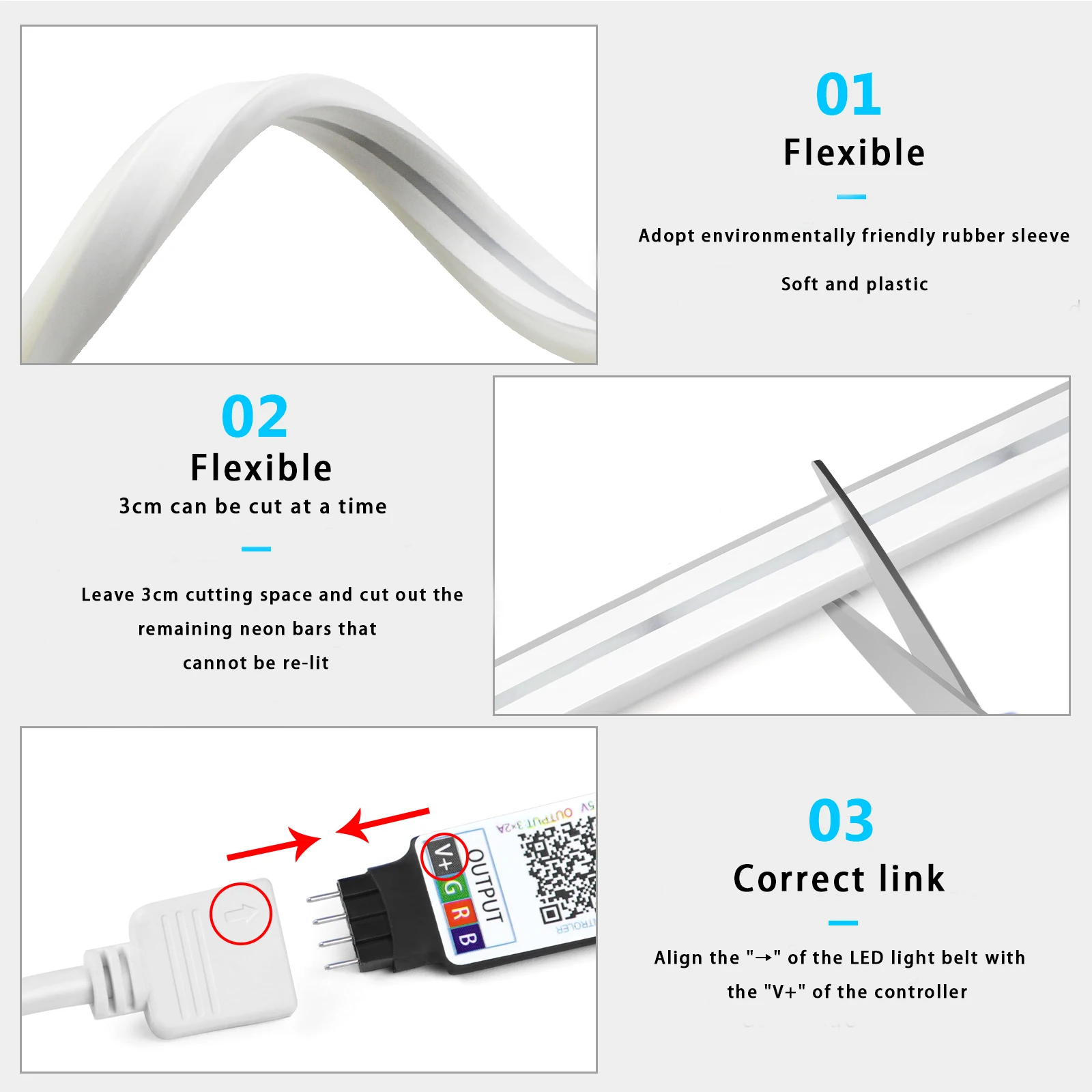1-5m RGB LED Neon Şerit Işık 5 - Led Strip Lights incelemesi ve fiyatı